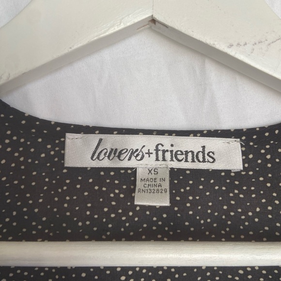Lovers + Friends Polka Dot Blouse Top Size XS - Picture 7 of 10